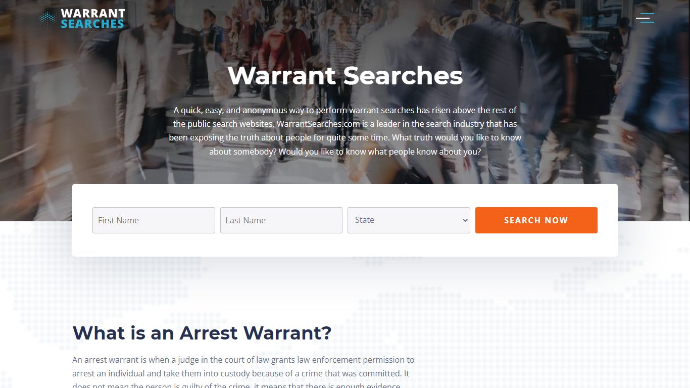 Warrant Searches: Perform an Online Warrant Search Using Name and State ...